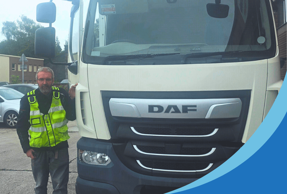 You are currently viewing TRS helps Gerard launch HGV driving career  