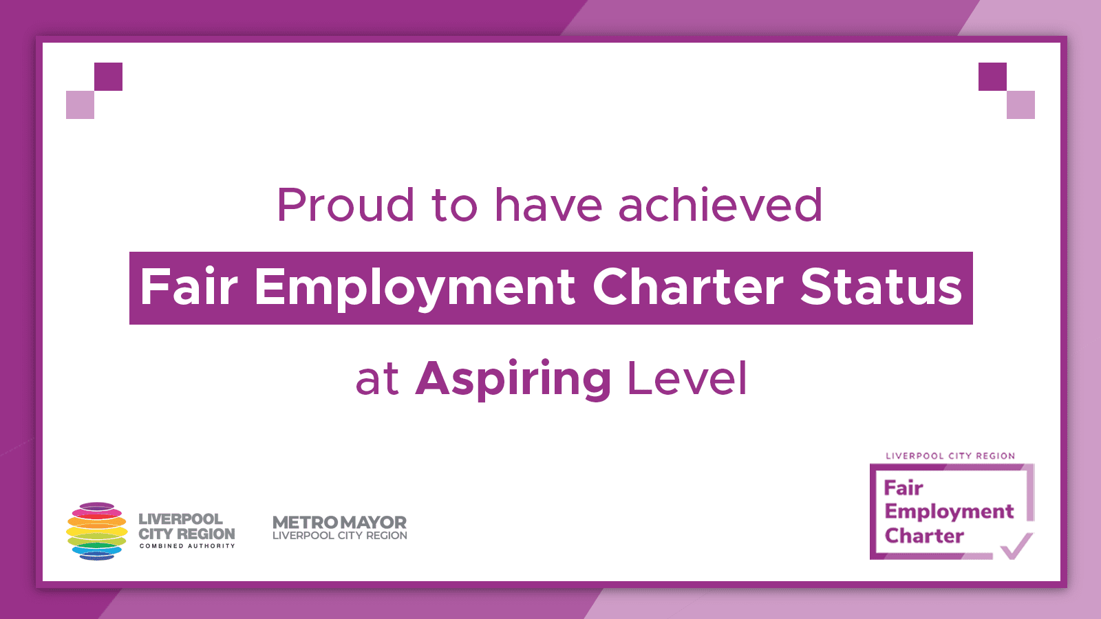 You are currently viewing TRS successfully recognised by LCR Fair Employment Charter